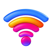 inalámbrico Wifi 3d icono png