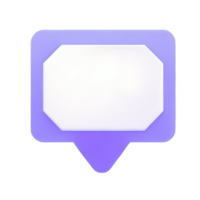 3D speech bubble icons png
