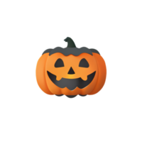 3d scary halloween pumpkin png