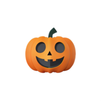 3d scary halloween pumpkin png