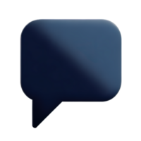 3D speech bubble icons png