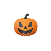 3d skrämmande halloween pumpa png