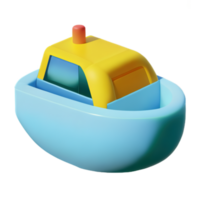 3d desenho animado barco png
