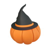 3d effrayant Halloween citrouille png