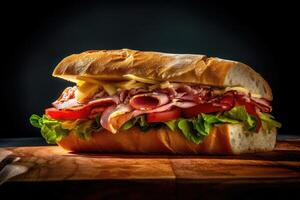 stock photo of sandwich food food photographystudio AI Generated