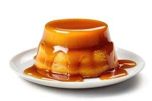 stock photo of french crme caramel food photography AI Generated