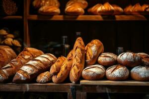 stock photo of inside bakery AI Generated