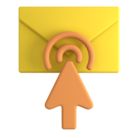 Mail Mauszeiger wählen 3d Symbol png