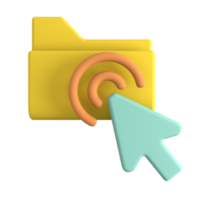 Folder select 3D icon png