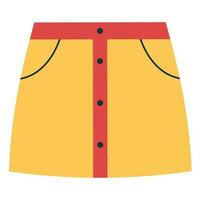 Skirt. Women's clothes. Vector illustration.