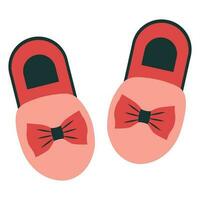 hogar zapatillas icono. vector ilustración.