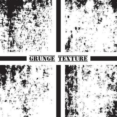Black and white grunge texture. Grunge textures set. Dust overlay.