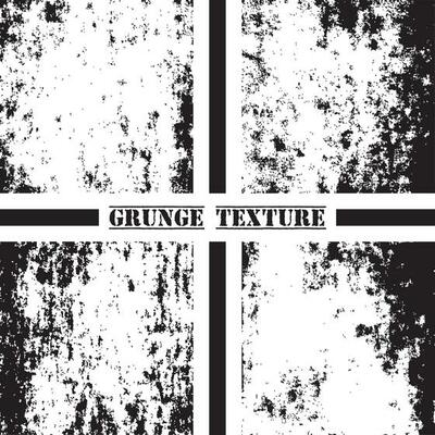 Black and white grunge texture. Grunge textures set. Dust overlay.