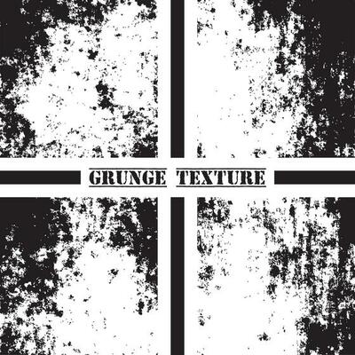 Black and white grunge texture. Grunge textures set. Dust overlay.
