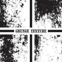 Black and white grunge texture. Grunge textures set. Dust overlay. vector