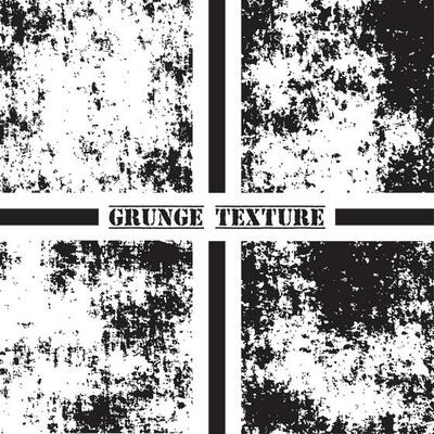Black and white grunge texture. Grunge textures set. Dust overlay.