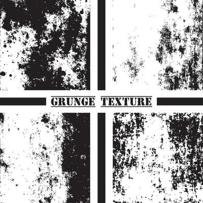 Black and white grunge texture. Grunge textures set. Dust overlay.