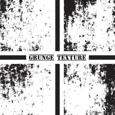 Black and white grunge texture. Grunge textures set. Dust overlay.