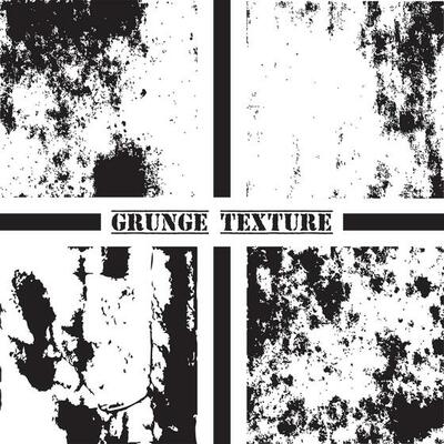 Black and white grunge texture. Grunge textures set. Dust overlay.