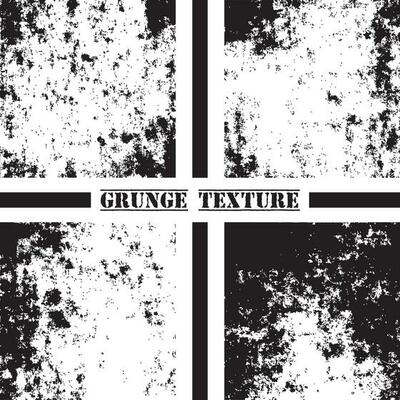 Black and white grunge texture. Grunge textures set. Dust overlay.