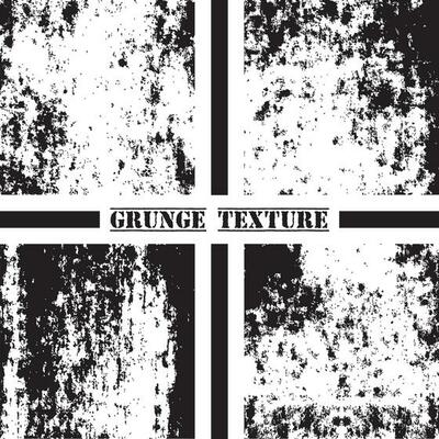 Black and white grunge texture. Grunge textures set. Dust overlay.