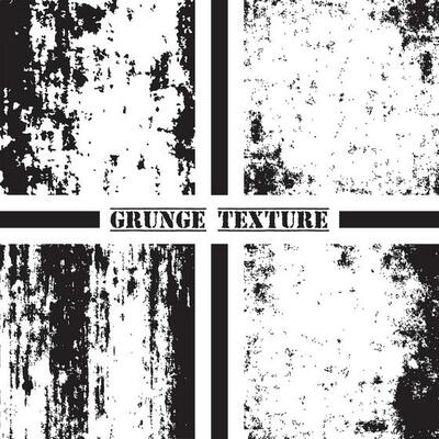 Black and white grunge texture. Grunge textures set. Dust overlay.