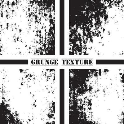 Black and white grunge texture. Grunge textures set. Dust overlay.