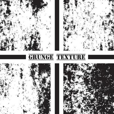 Black and white grunge texture. Grunge textures set. Dust overlay.
