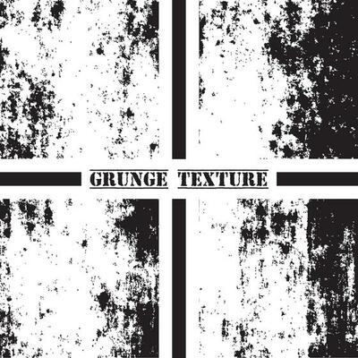 Black and white grunge texture. Grunge textures set. Dust overlay.