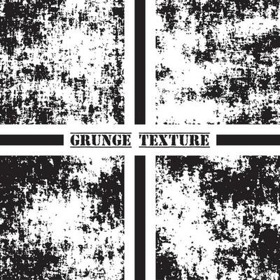 Black and white grunge texture. Grunge textures set. Dust overlay.