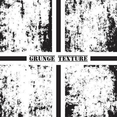 Black and white grunge texture. Grunge textures set. Dust overlay.