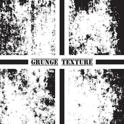 Black and white grunge texture. Grunge textures set. Dust overlay.