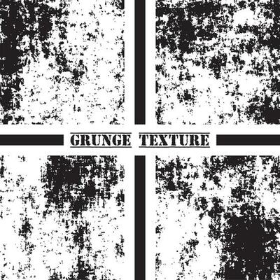 Black and white grunge texture. Grunge textures set. Dust overlay.