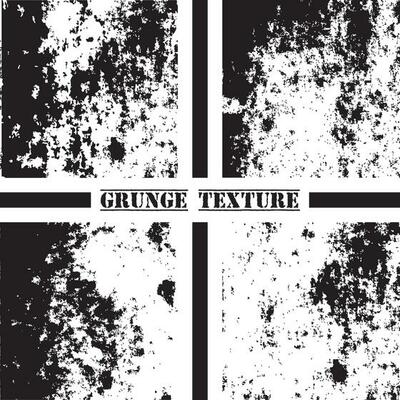 Black and white grunge texture. Grunge textures set. Dust overlay.