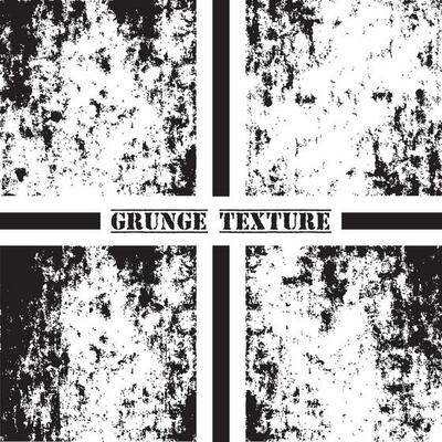 Black and white grunge texture. Grunge textures set. Dust overlay.