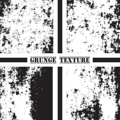 Black and white grunge texture. Grunge textures set. Dust overlay.
