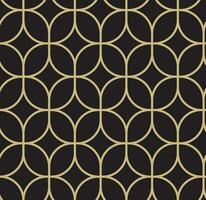 Vector seamless gold muslim ornament on black background. islamic mosque. for background and wallpaper