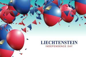 Liechtenstein National Day background. vector