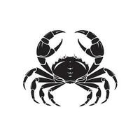 ermitaño cangrejo siluetas negro plano color sencillo elegante ermitaño cangrejo animal vector y ilustración blanco antecedentes