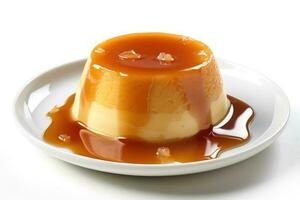 stock photo of french crme caramel food photography AI Generated