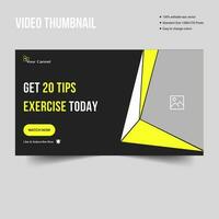 Trendy fitness gym exercise web banner vector