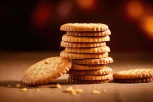 stock photo of biscuit food photography studio light AI Generated