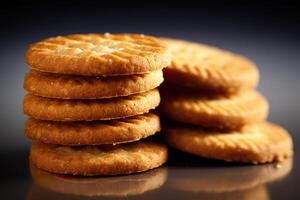 stock photo of biscuit rools food photography studio AI Generated