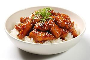 sesame chicken Food Photography AI Generated photo