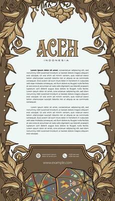 Indonesian Acehnese design layout idea for social media post