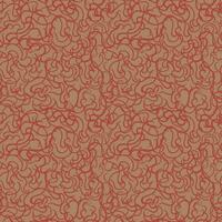 Seamless pattern. Chaotic psychedelic hypnotic pattern with red smoky swirled red stripes on orange backdrop. Vector