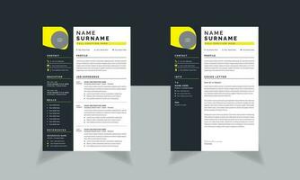 Creative Graphic Designer Layout Cv Template vector