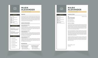 Professional Resume Design Template vector