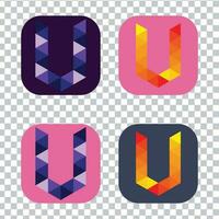 U Letter Logo Or Icon, Vector Logo