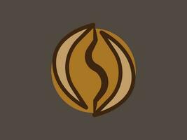 Coffee Bean or N Letter Logo vector